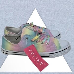 NWT Josiny Women's Canvas Shoes Low Top Fashion Colorful Sneaker